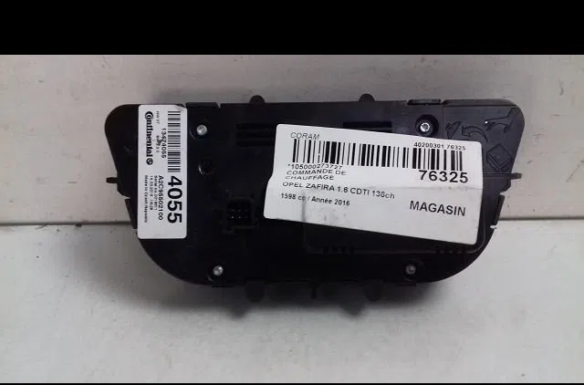Commande de chauffage Opel ZAFIRA TOURER C (P12) 1.6 cdti (75) (2013) occasion