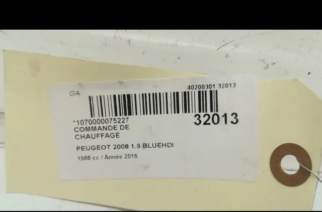 Commande de chauffage PEUGEOT 2008 2016 occasion