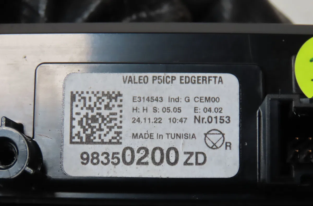 Commande de chauffage Peugeot 308 III (FB_, FH_, FP_, F3_) Puretech 130 (fphnsl, fphnst) (2021) occasion