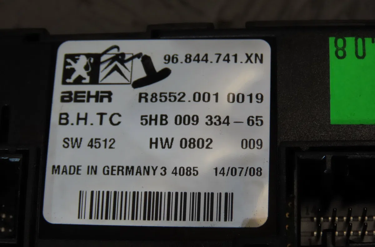 Commande de chauffage PEUGEOT 407 2008 occasion
