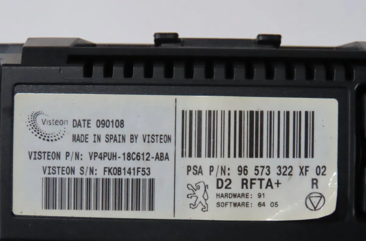Commande de chauffage Peugeot 407 (6D_) 1.6 hdi 110 (6d9hzc, 6d9hyc) (2004-2010) occasion