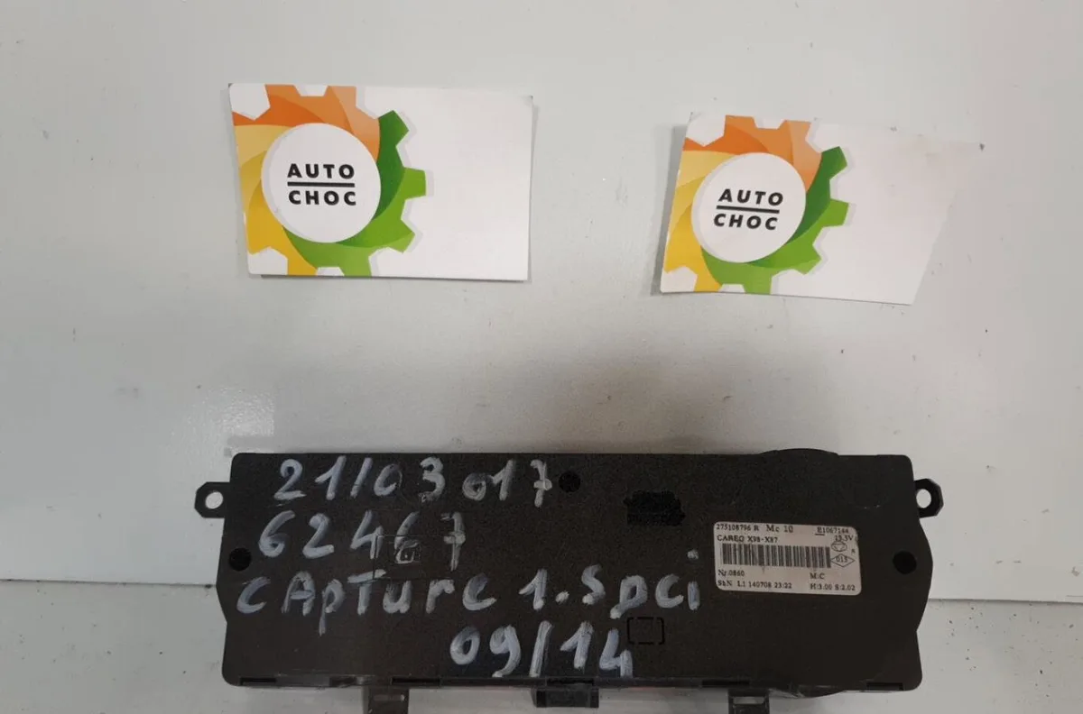 Commande de chauffage RENAULT CAPTUR 1 PHASE 1 occasion