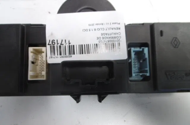 Commande de chauffage RENAULT CLIO 2010 occasion