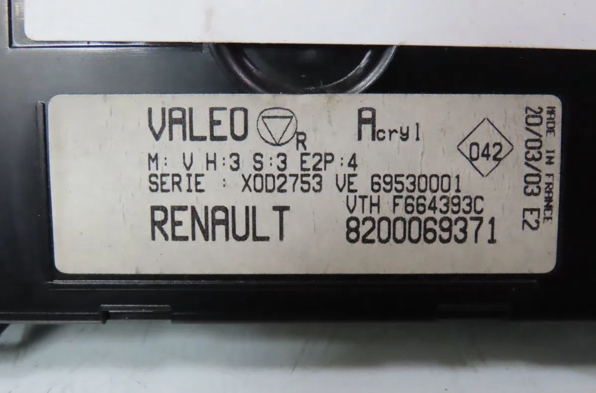 Commande de chauffage RENAULT CLIO occasion