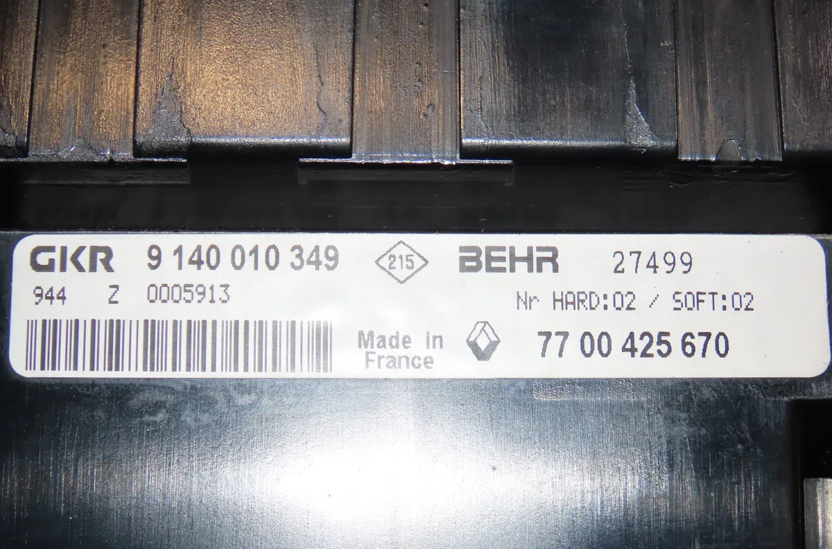 Commande de chauffage Renault LAGUNA I (B56_, 556_) 2.0 (556a) (1999-2001) occasion
