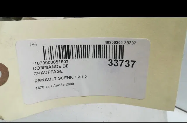 Commande de chauffage RENAULT SCENIC I 2000 occasion