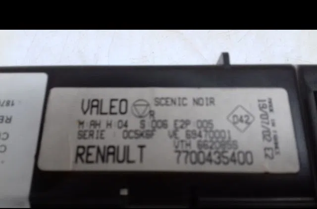 Commande de chauffage Renault SCÉNIC I Monospace (JA0-1_, FA0_) 1.9 dci rx4 (2000-2003) occasion