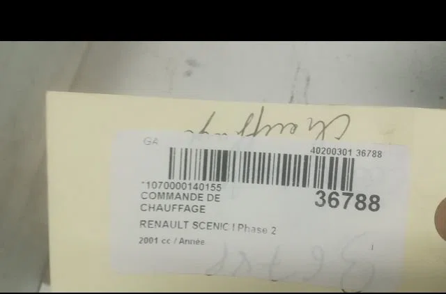 Commande de chauffage Renault SCÉNIC I Monospace (JA0-1_, FA0_) 2.0 16v (ja1d, ja17) (1999-2003) occasion — photo 4