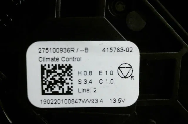 Commande de chauffage Renault ZOE (BFM_) Zoe (bfmc, bfmd) (2019) occasion