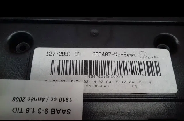 Commande de chauffage Saab 9-3 (YS3F, E79, D79, D75) 1.9 tid (2004-2015) occasion