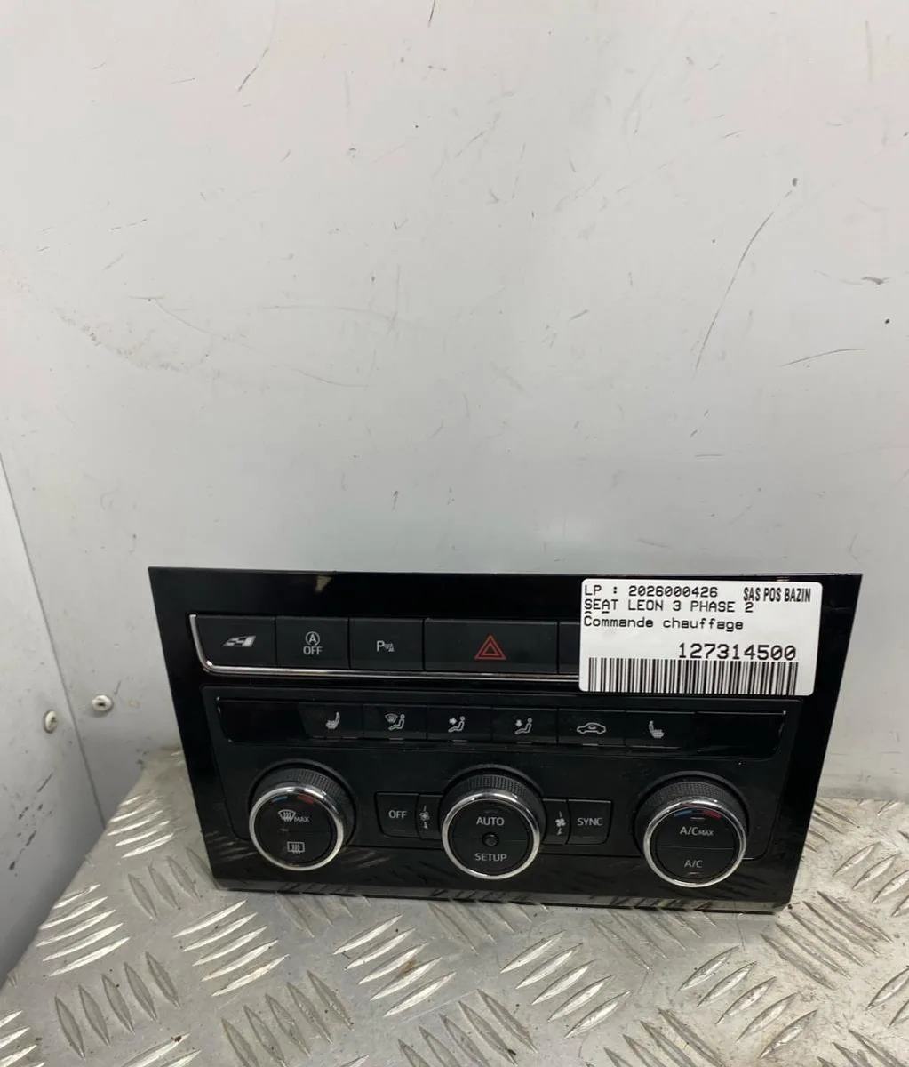 Commande de chauffage SEAT LEON 3 PHASE 2 occasion