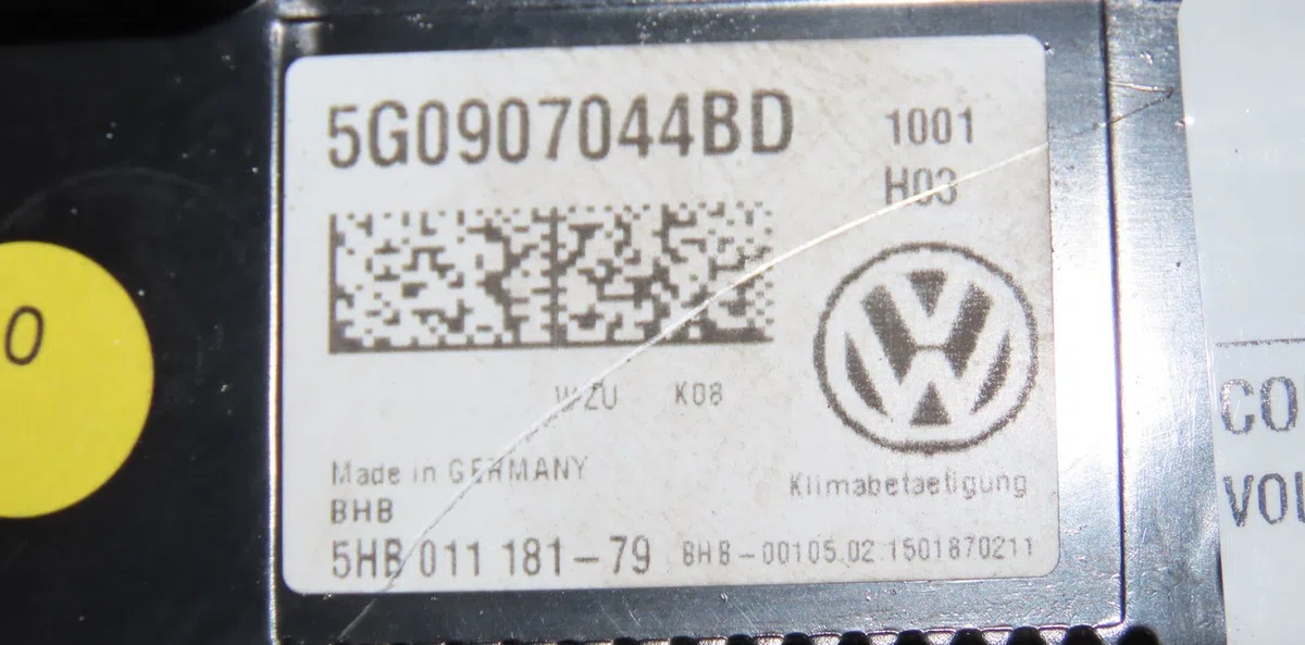 Commande de chauffage Volkswagen GOLF VII (5G1, BQ1, BE1, BE2) 1.6 tdi (2012-2017) occasion