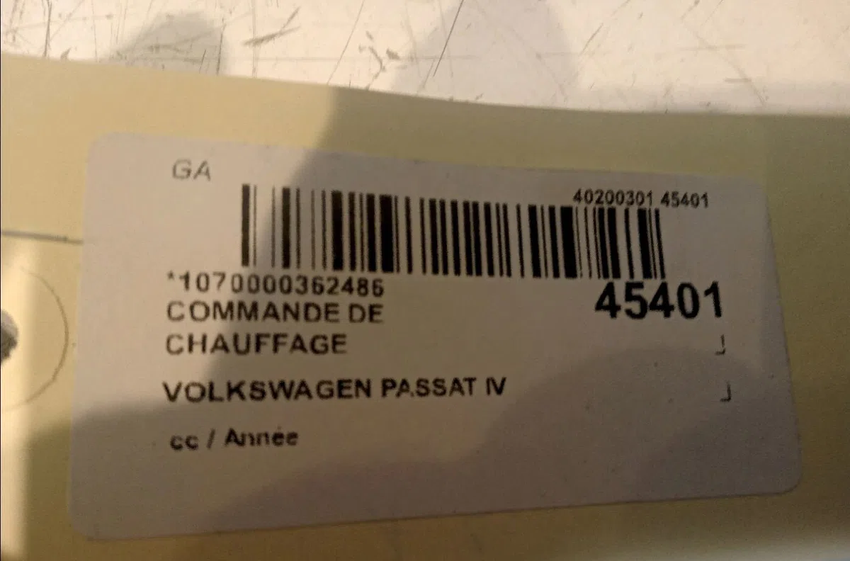 Commande de chauffage Volkswagen PASSAT B6 Variant (3C5) 2.0 tdi (2005-2010) 5 portes occasion