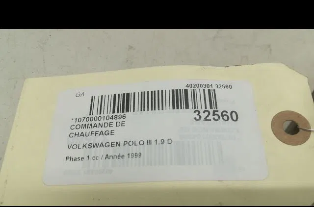 Commande de chauffage VOLKSWAGEN POLO III 1999 occasion