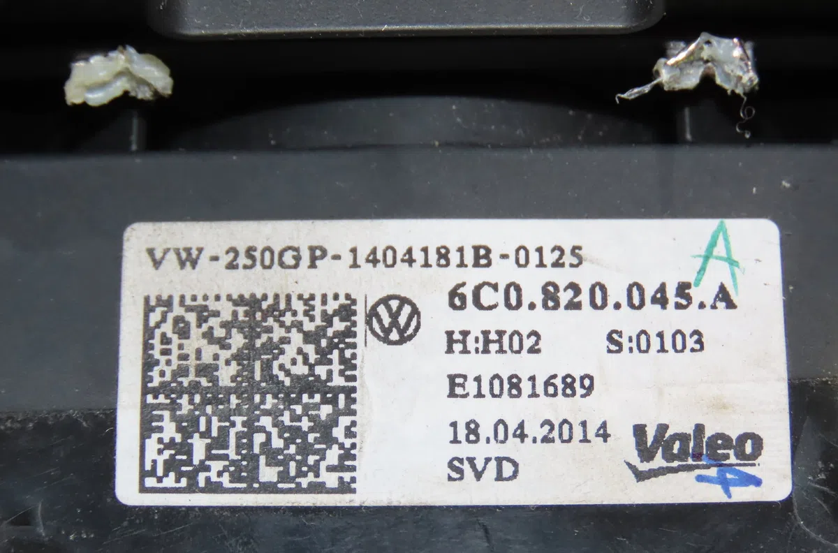 Commande de chauffage Volkswagen POLO V (6R1, 6C1) 1.4 tdi (2014) occasion