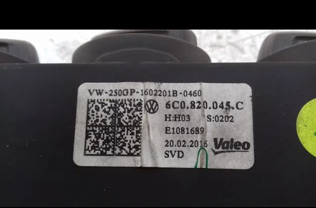 Commande de chauffage Volkswagen POLO V (6R1, 6C1) 1.4 tdi (2014) occasion
