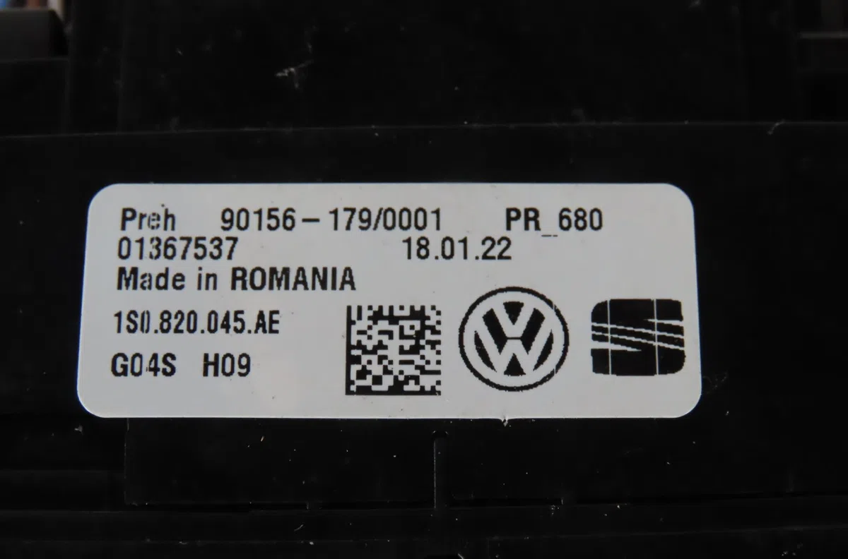 Commande de chauffage Volkswagen UP! (121, 122, BL1, BL2, BL3, 123) 1.0 (2011-2020) occasion