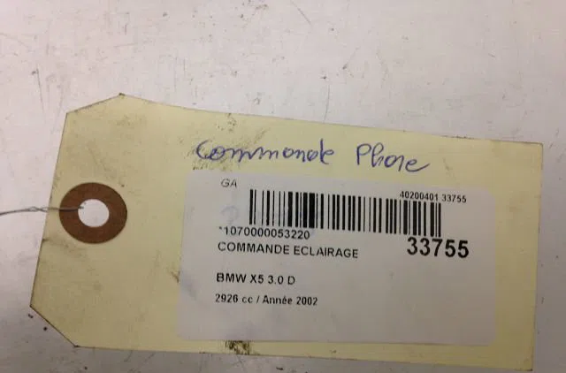 Commande eclairage Bmw X5 (E53) 3.0 d (2001-2003) occasion