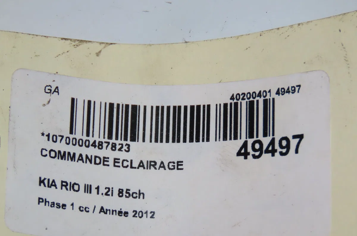 Commande eclairage Kia RIO III (UB) 1.25 cvvt (2011-2017) occasion