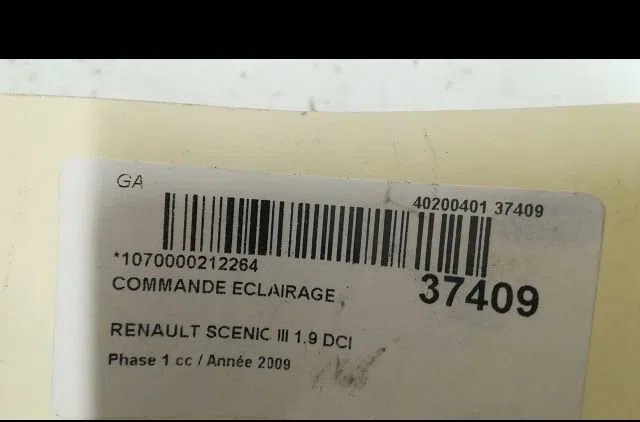 Commande eclairage Renault GRAND SCÉNIC III (JZ0-1_) 1.9 dci (2009) occasion
