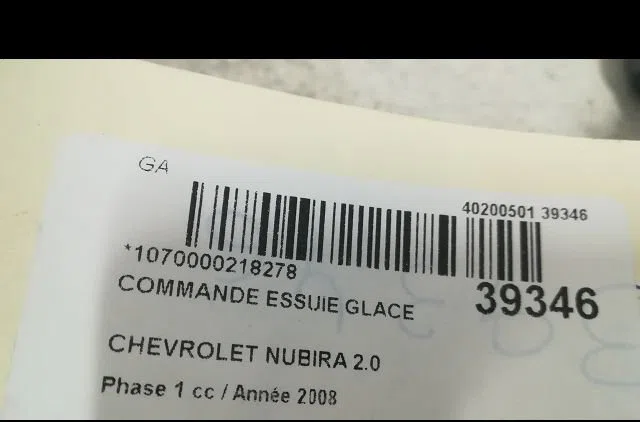 Commande essuie glace Chevrolet NUBIRA Break 2.0 d (2007-2011) occasion