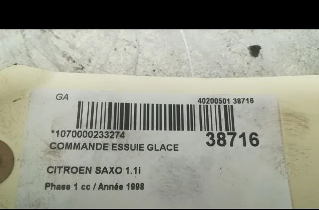 Commande essuie glace Citroen SAXO (S0, S1) 1.1 x, sx (1996-2003) 5 portes occasion