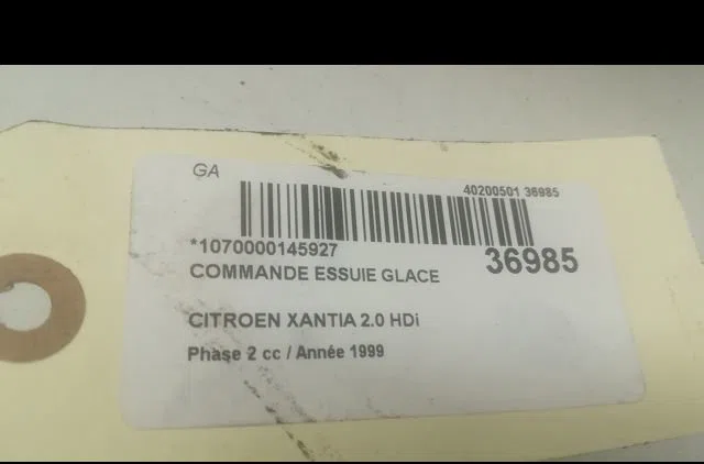 Commande essuie glace Citroen XANTIA (X1_, X2_) 2.0 hdi 90 (1999-2003) occasion