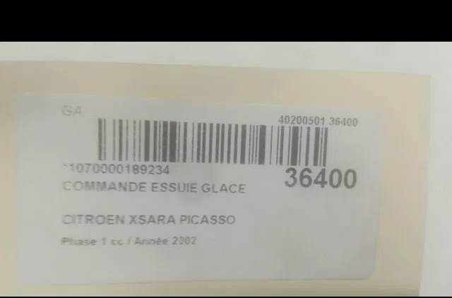 Commande essuie glace Citroen XSARA PICASSO (N68) 1.6 (1999-2010) occasion
