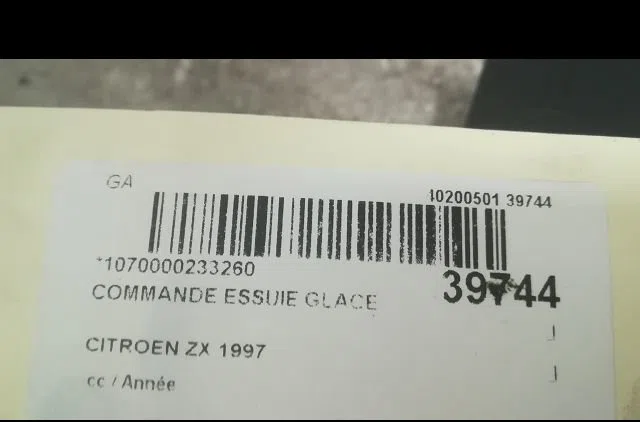 Commande essuie glace Citroen ZX (N2) 2.0 i (1992-1997) occasion