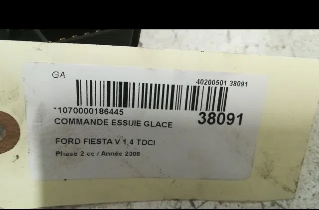 Commande essuie glace Ford FIESTA V (JH_, JD_) 1.4 tdci (2001-2008) 5 portes occasion