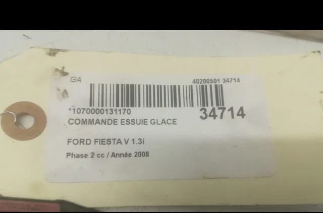 Commande essuie glace Ford FIESTA V (JH_, JD_) 1.6 tdci (2004-2008) occasion