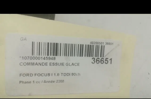 Commande essuie glace Ford FOCUS I (DAW, DBW) 1.8 turbo di - tddi (1998-2004) occasion — photo 3