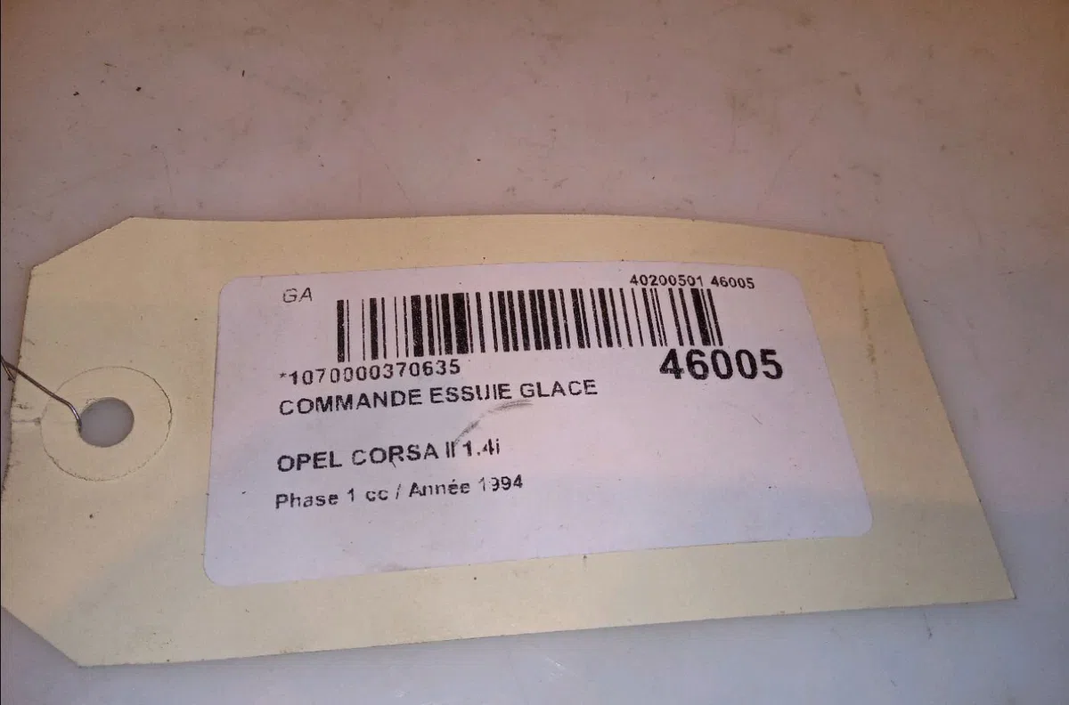Commande essuie glace Opel CORSA B (S93) 1.4 i (f08, f68, m68) (1993-2000) occasion