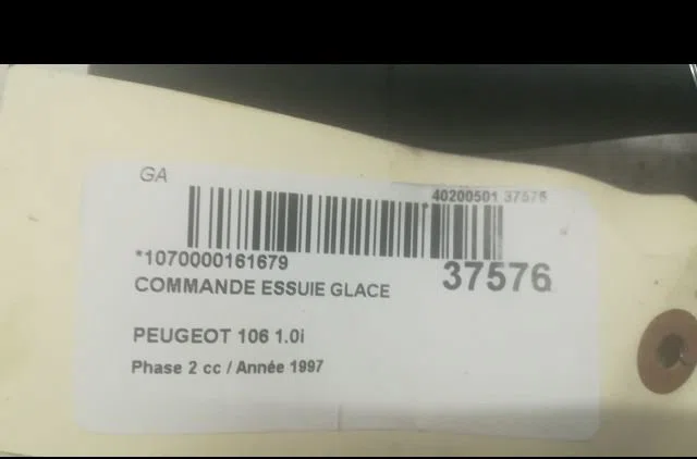 Commande essuie glace Peugeot 106 I (1A, 1C) 1.0 (1991-1996) occasion