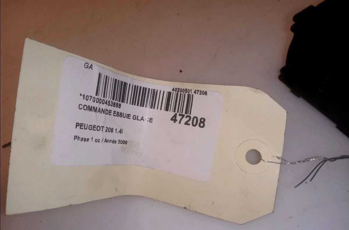 Commande essuie glace Peugeot 206 3-5 portes (2A-C) 1.4 i (1998-2012) 3 portes occasion