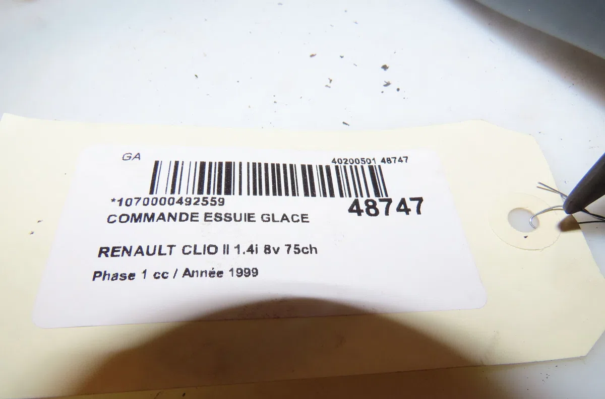 Commande essuie glace Renault CLIO II (BB_, CB_) 1.4 (b-cb0c, b-cb0s) (1998-2005) occasion