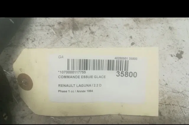 Commande essuie glace Renault LAGUNA I (B56_, 556_) 2.2 d (b56f-2) (1993-2001) occasion