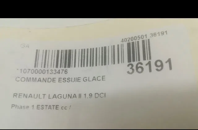 Commande essuie glace Renault LAGUNA II Grandtour (KG0-1_) 1.9 dci (2001-2007) occasion