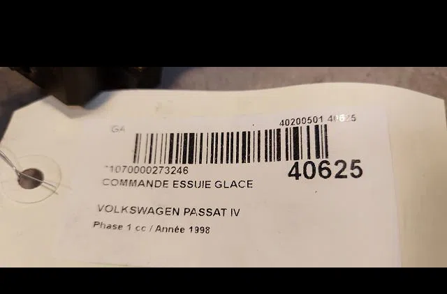 Commande essuie glace Volkswagen PASSAT B5 (3B2) 1.9 tdi (1996-2000) occasion