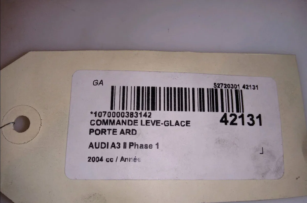Commande leve-glace porte arrière droite Audi A3 Sportback (8PA) 2.0 tdi 16v (2004-2013) 5 portes occasion