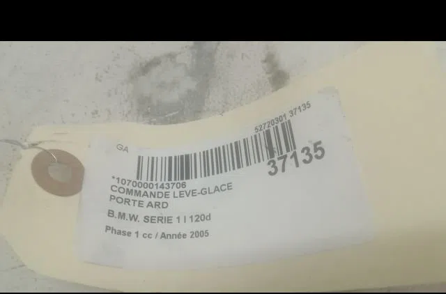 Commande leve-glace porte arrière droite Bmw 1 (E87) 120 d (2004-2011) occasion