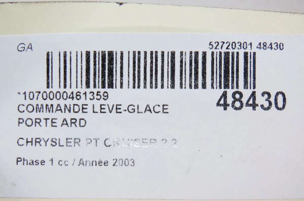 Commande leve-glace porte arrière droite Chrysler PT CRUISER (PT_) 2.2 crd (2002-2010) occasion