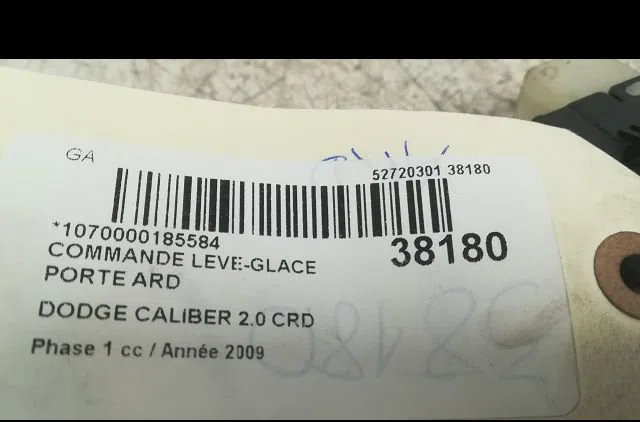 Commande leve-glace porte arrière droite Dodge CALIBER 2.0 crd (2006) occasion