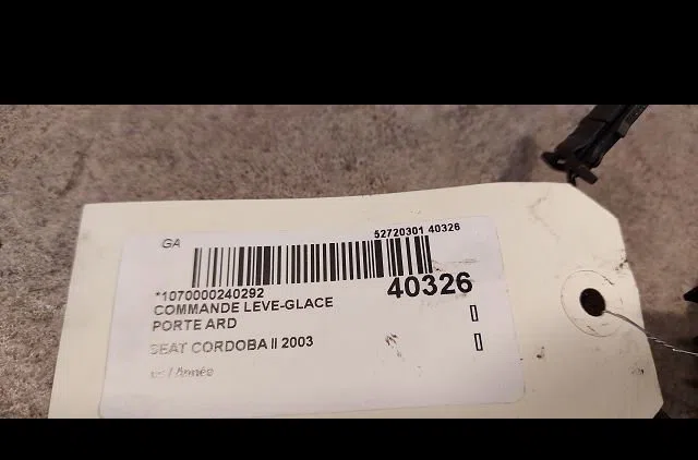 Commande leve-glace porte arrière droite Seat CORDOBA (6L2) 1.9 tdi (2002-2009) occasion
