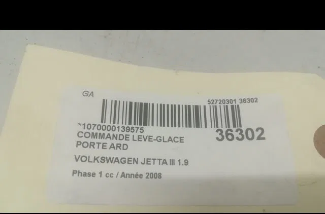 Commande leve-glace porte arrière droite Volkswagen JETTA III (1K2) 1.9 tdi (2005-2010) occasion