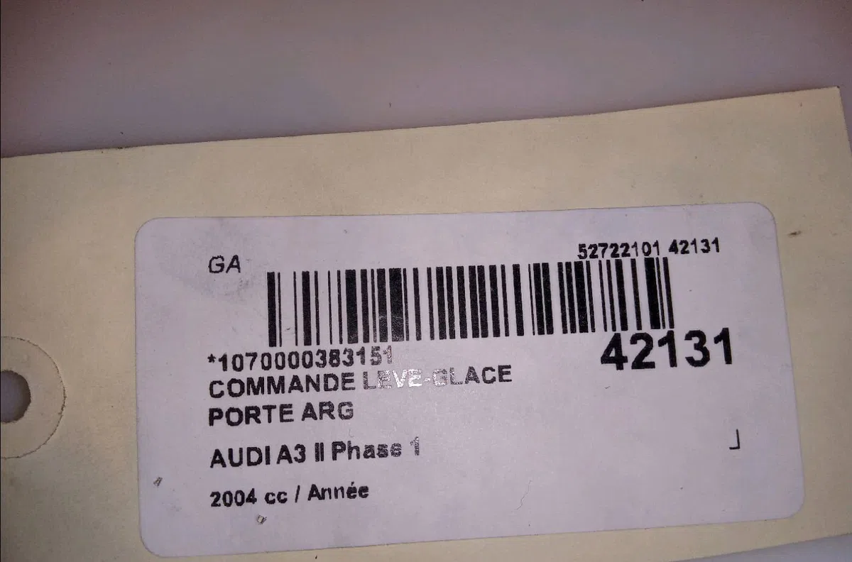 Commande leve-glace porte arrière gauche Audi A3 Sportback (8PA) 2.0 tdi 16v (2004-2013) 5 portes occasion