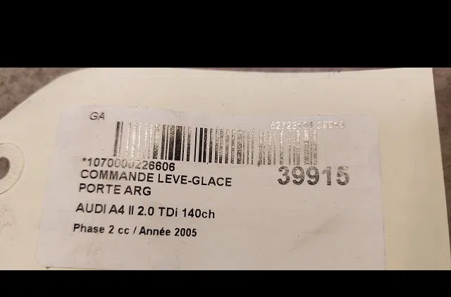 Commande leve-glace porte arrière gauche Audi A4 B7 (8EC) 2.0 tdi 16v (2004-2008) 4 portes occasion
