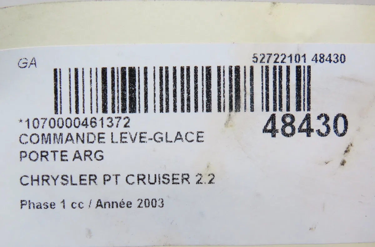 Commande leve-glace porte arrière gauche Chrysler PT CRUISER (PT_) 2.2 crd (2002-2010) occasion