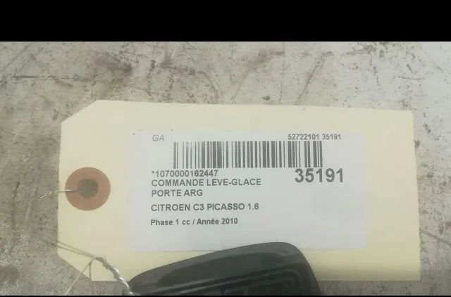 Commande leve-glace porte arrière gauche Citroen C3 PICASSO (SH_) 1.6 hdi 90 (2010) 5 portes occasion