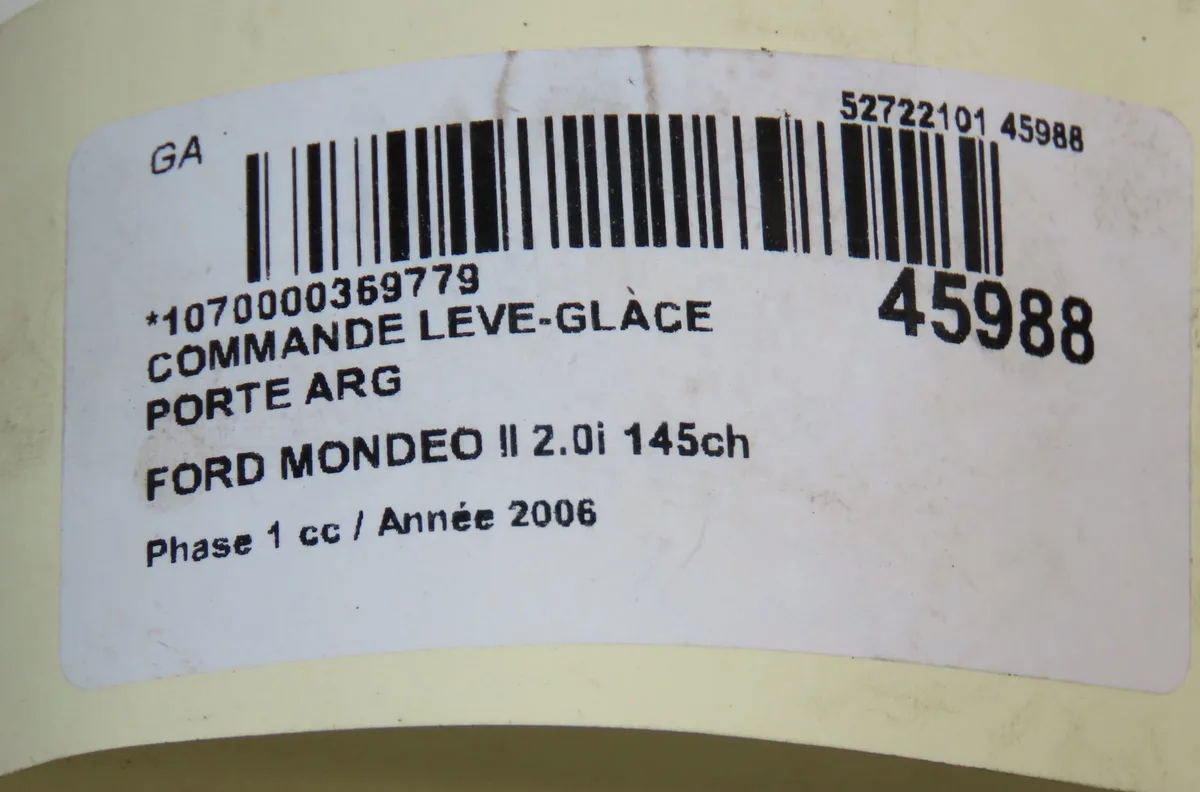 Commande leve-glace porte arrière gauche Ford MONDEO III A trois volumes (B4Y) 2.0 16v (2000-2007) occasion